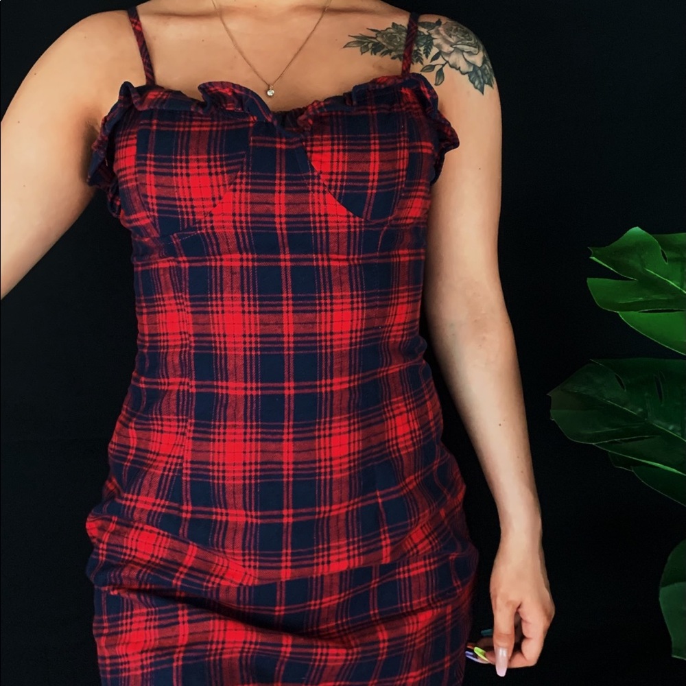 Plaid Mini Dress